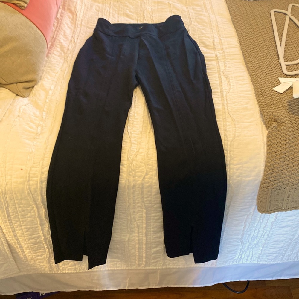 Express size small black dress pants with split leg, New!